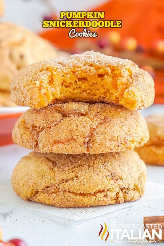 titled: Pumpkin Snickerdoodle Cookies