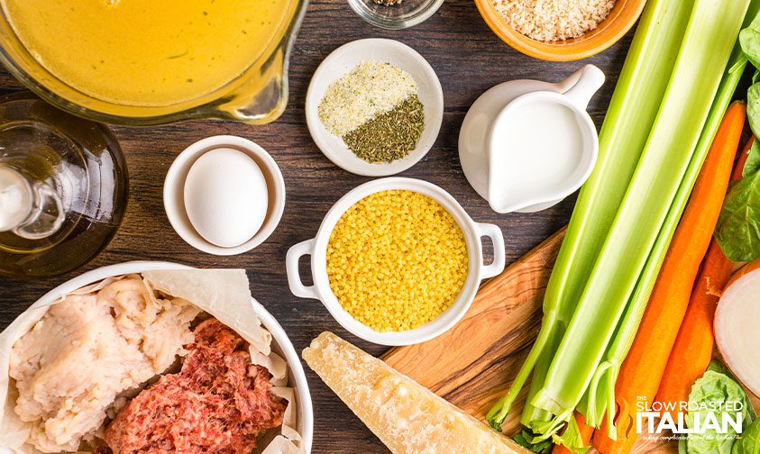 ingredients for italian wedding soup