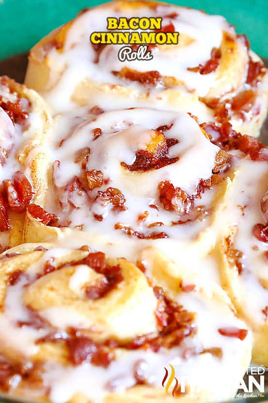 Titled Image: Lazy Day Bacon Cinnamon Rolls
