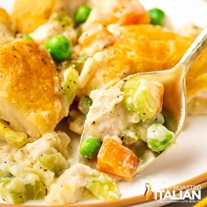 spoonful of chicken pot pie casserole