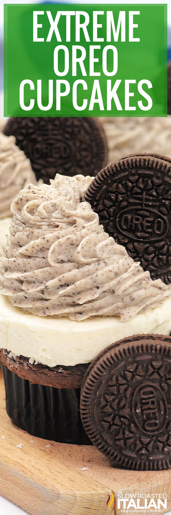 Extreme Oreo Cupcakes - pin