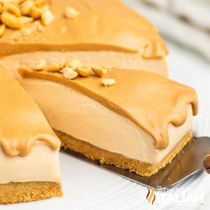 slice of peanut butter cheesecake