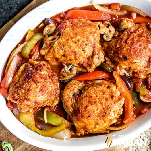 Chicken Cacciatore (Slow Cooker Recipe)-image