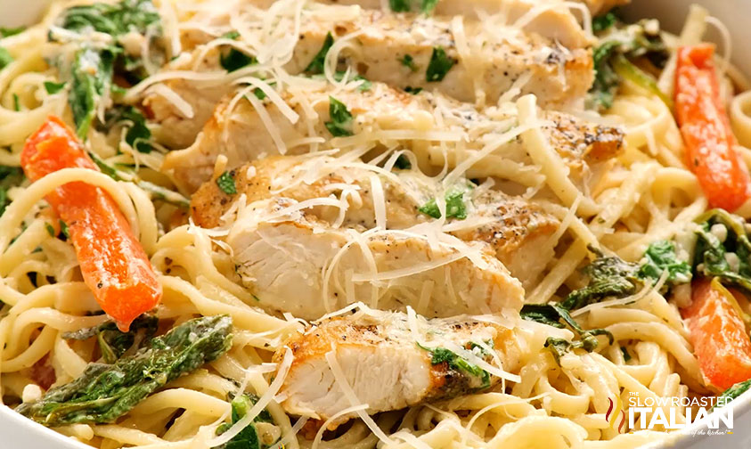 Tuscan Garlic Chicken Linguine + Video The Slow Roasted Italian