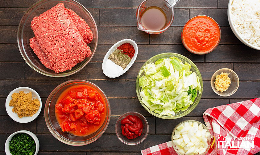 unstuffed cabbage rolls ingredients