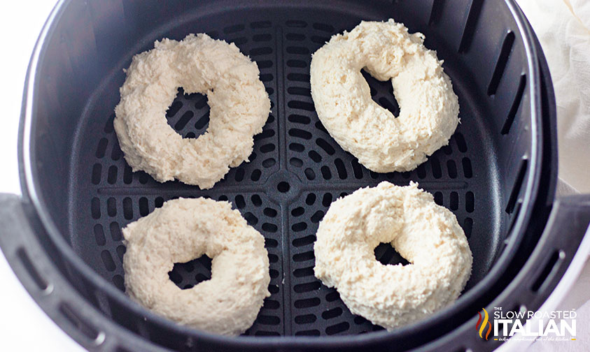 bagel dough rings in air fryer