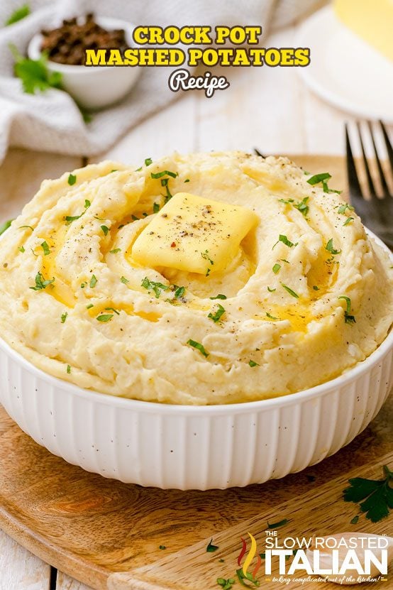 Crock Pot Mashed Potatoes - Dinner at the Zoo