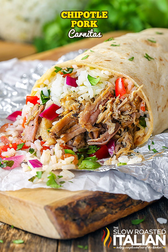 Titled Image: Slow Cooker Carnitas (Chipotle Copycat)