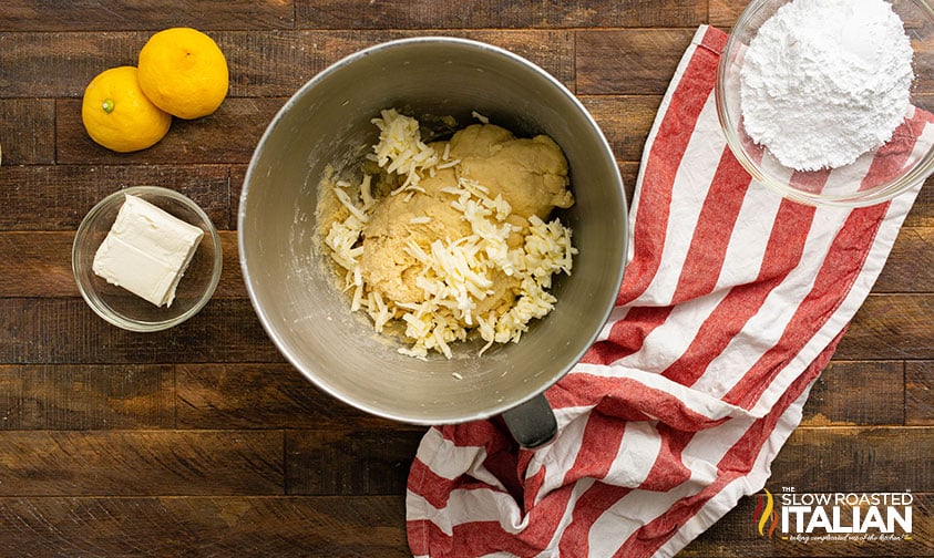 making dough for cinnamon sticks