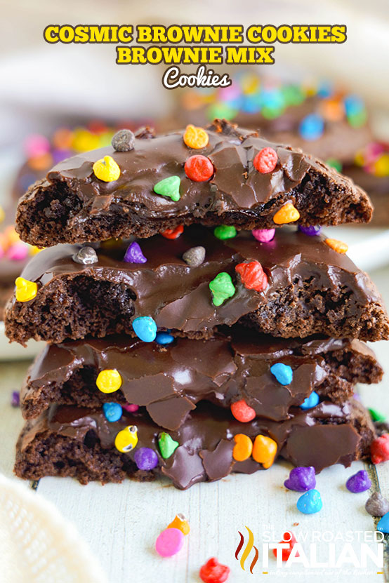 Titled Image: Cosmic Brownie Cookies Brownie Mix Cookies