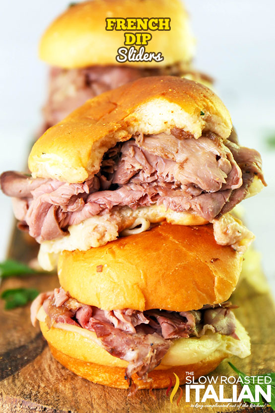 Titled Image: French Dip Sliders