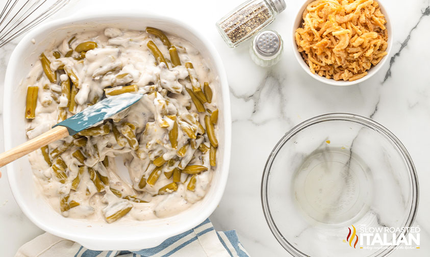 Make Ahead Green Bean Casserole - The Slow Roasted Italian