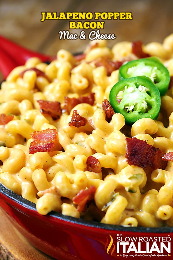 Titled Image: Jalapeno Popper Bacon Mac and Cheese