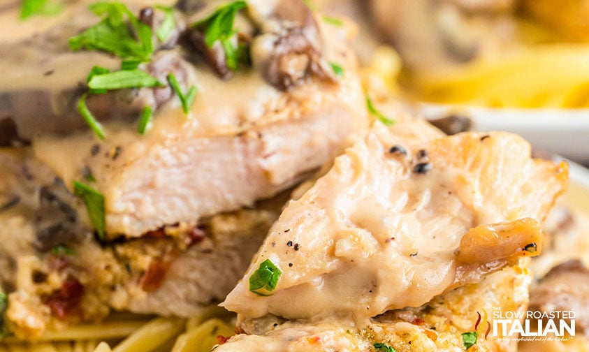 sliced olive garden stuffed chicken marsala