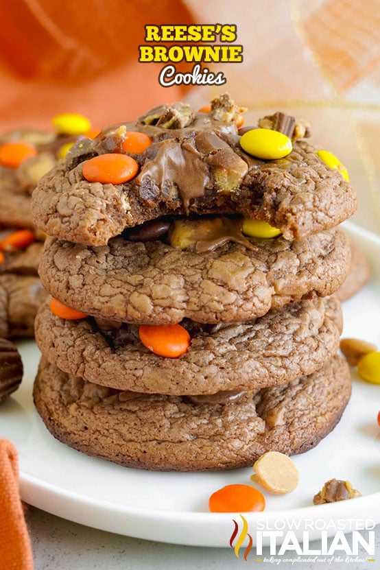 Titled Image: Reese's Brownie Cookies