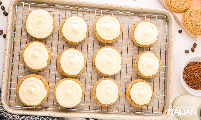 iced tiramisu cookies