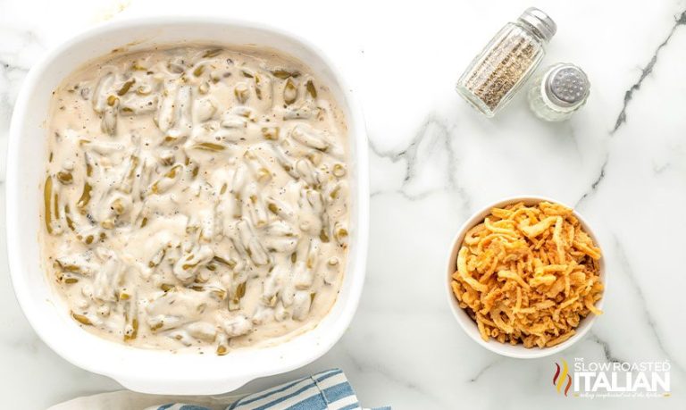 Make Ahead Green Bean Casserole - The Slow Roasted Italian