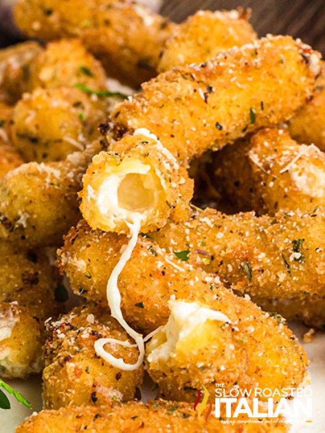 stuffed ziti fritta closeup