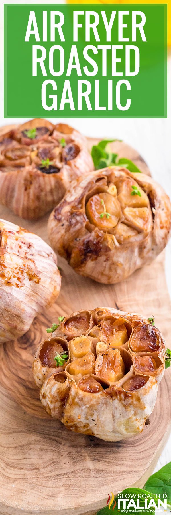 Air Fryer Roasted Garlic - PIN