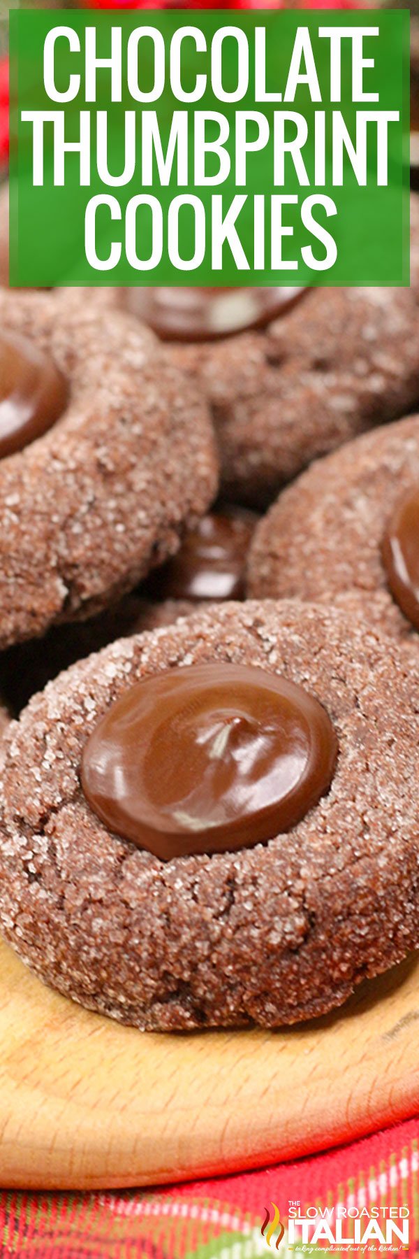 Chocolate Thumbprint Cookies - PIN