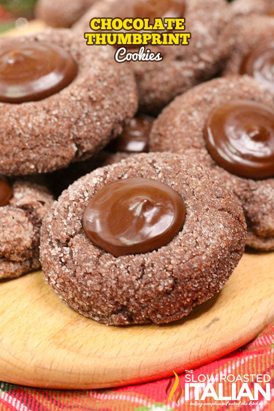 Double Chocolate Thumbprint Cookies