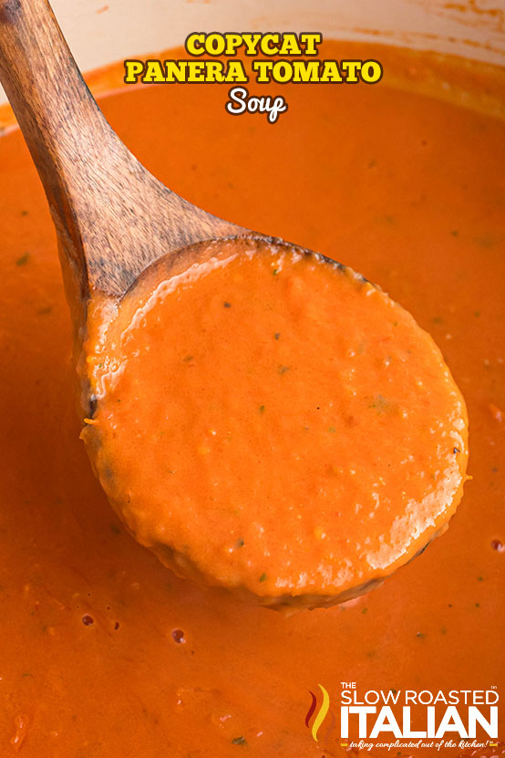 Titled Image: Copycat Panera Tomato Soup