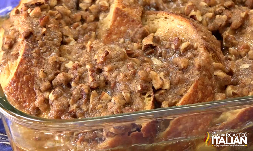 french toast bake in baking dish