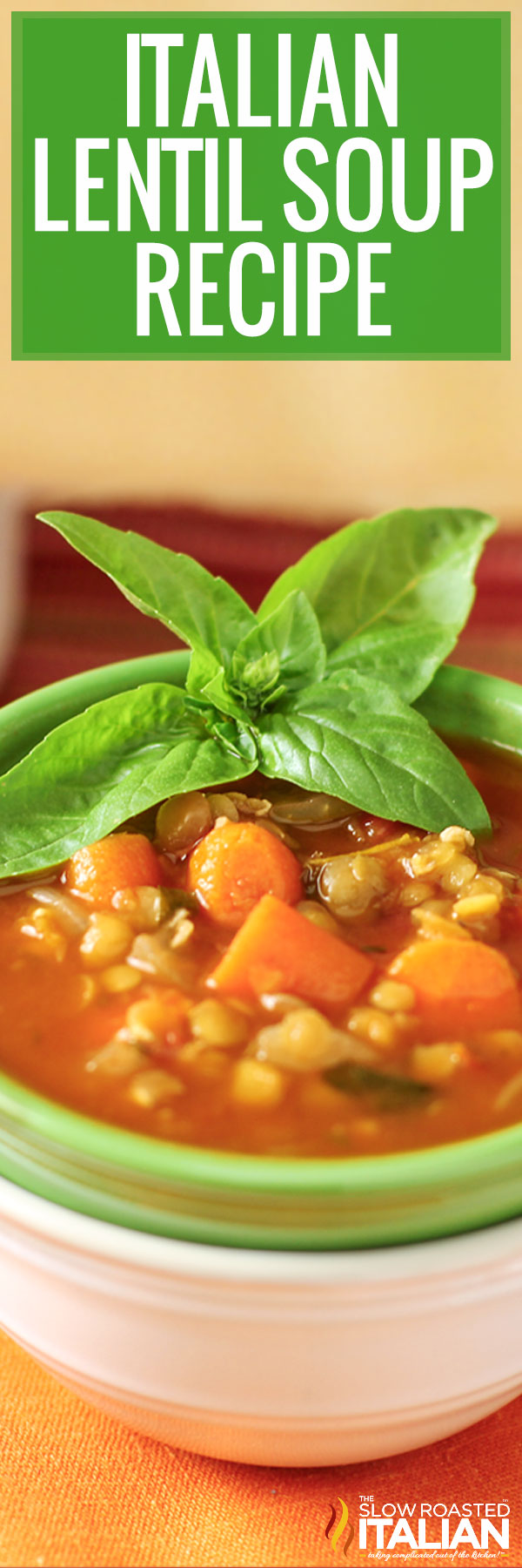 Italian Lentil Soup Recipe - PIN