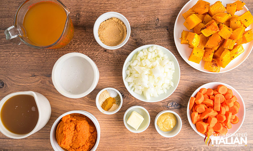 ingredients for panera autumn squash soup