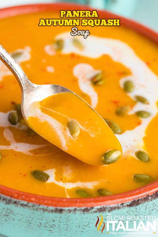 Titled Image: Panera Autumn Squash Soup