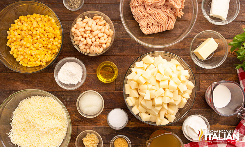 ingredients for tuscan chicken shepherd's pie