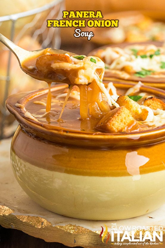Titled Image: Panera French Onion Soup
