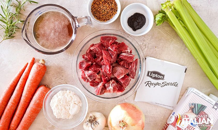 ingredients to make beef stew in instant pot