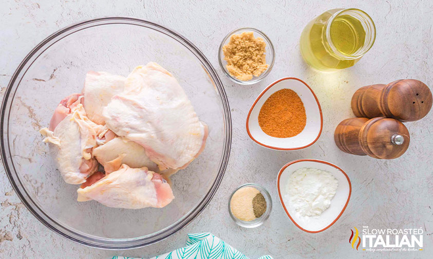 ingredients for air fryer chicken thighs