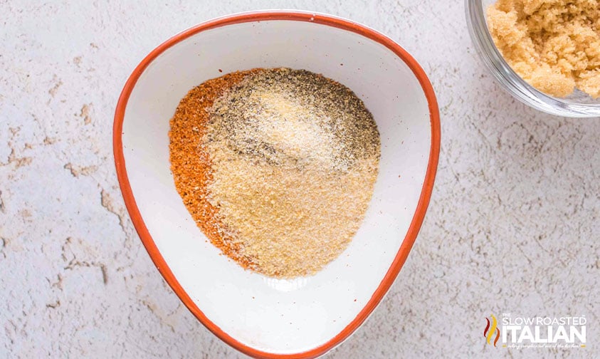 seasoning for air fryer chicken thighs in a bowl