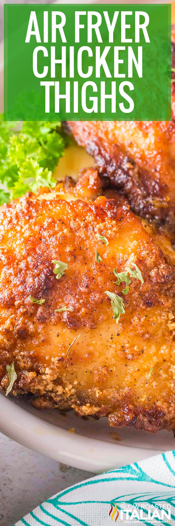 Air Fryer Chicken Thighs - PIN