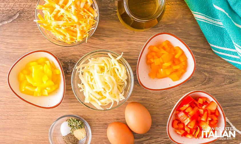 ingredients for air fryer omelette