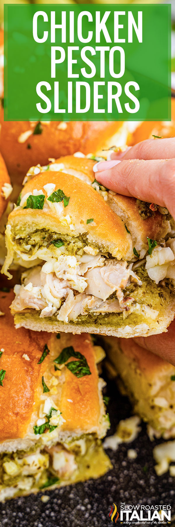 Chicken Pesto Sliders - PIN