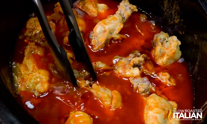 buffalo chicken wings in crock pot