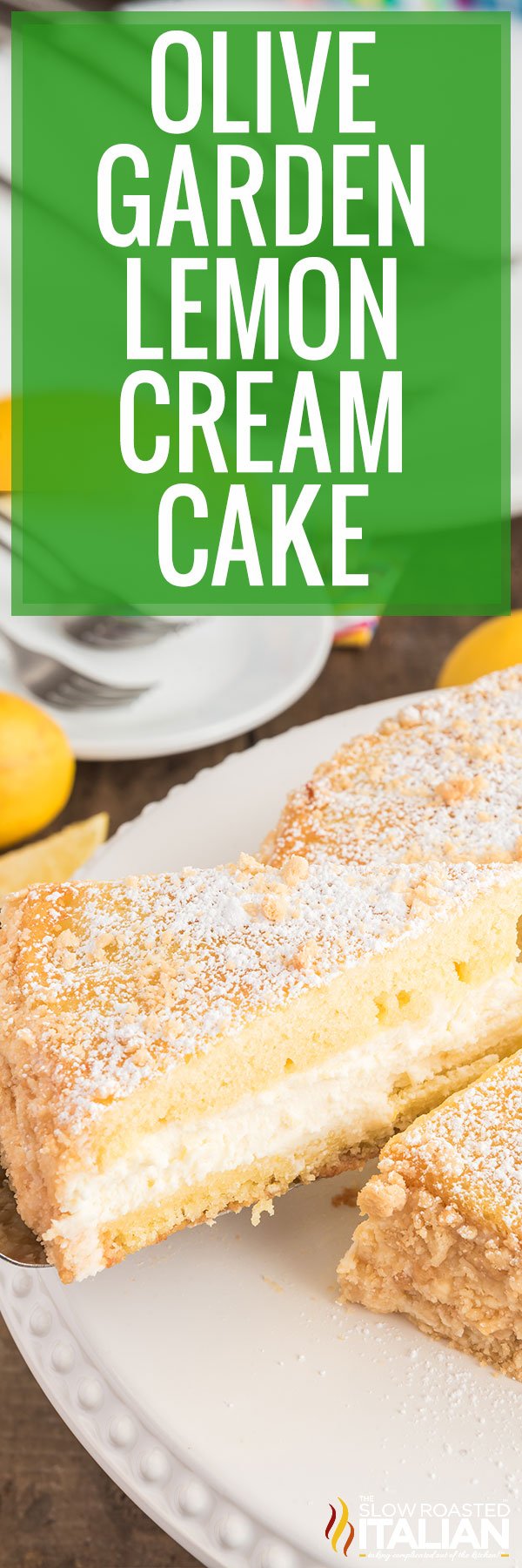 Olive Garden Lemon Cream Cake - PIN