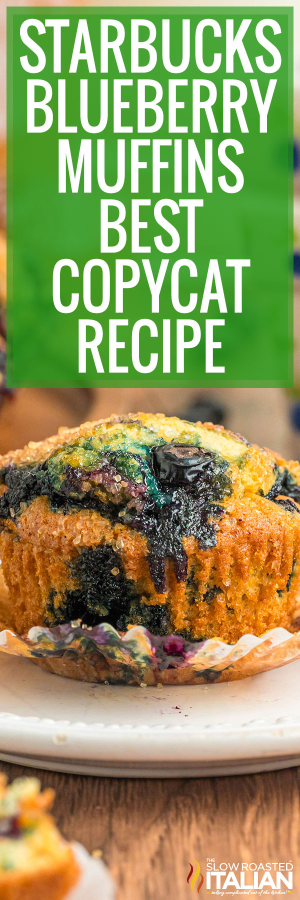 Starbucks Blueberry Muffins Best Copycat Recipe -PIN