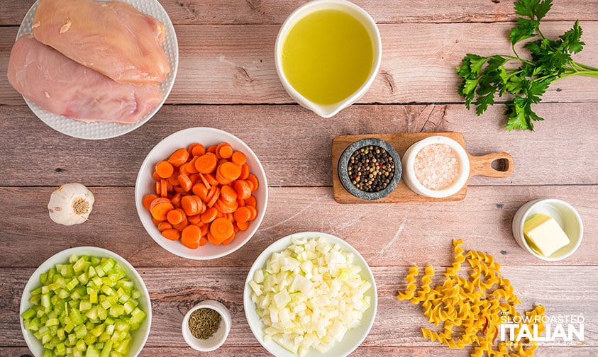 ingredients for chick fil a chicken noodle soup