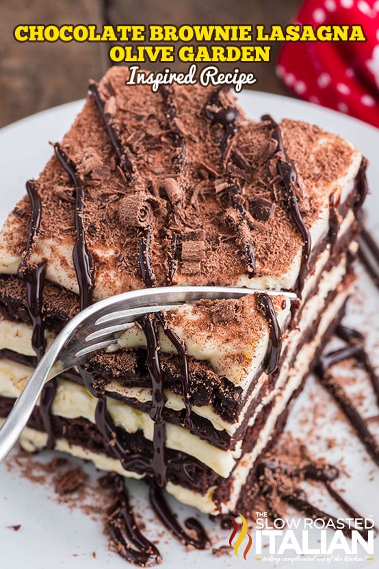 Chocolate Brownie Lasagna (Olive Garden Inspired Recipe)