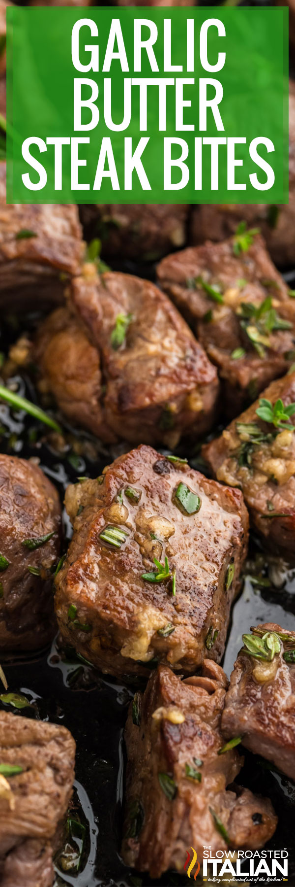 Garlic Butter Steak Bites - PIN