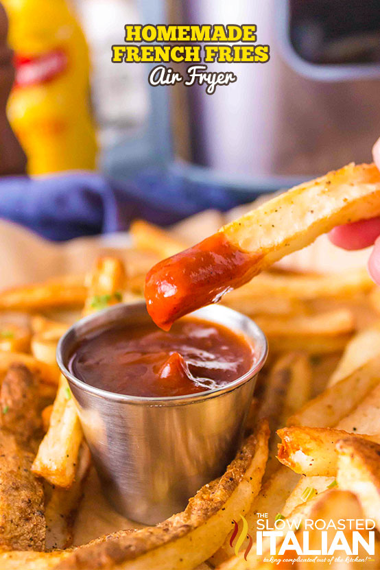 Titled Image: Homemade French Fries Air Fryer