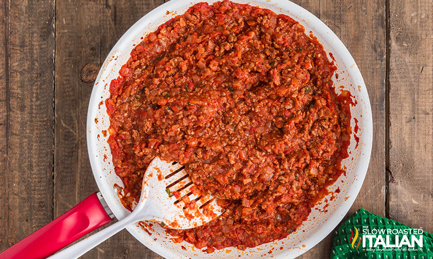 ground beef mixture for filling lasagna