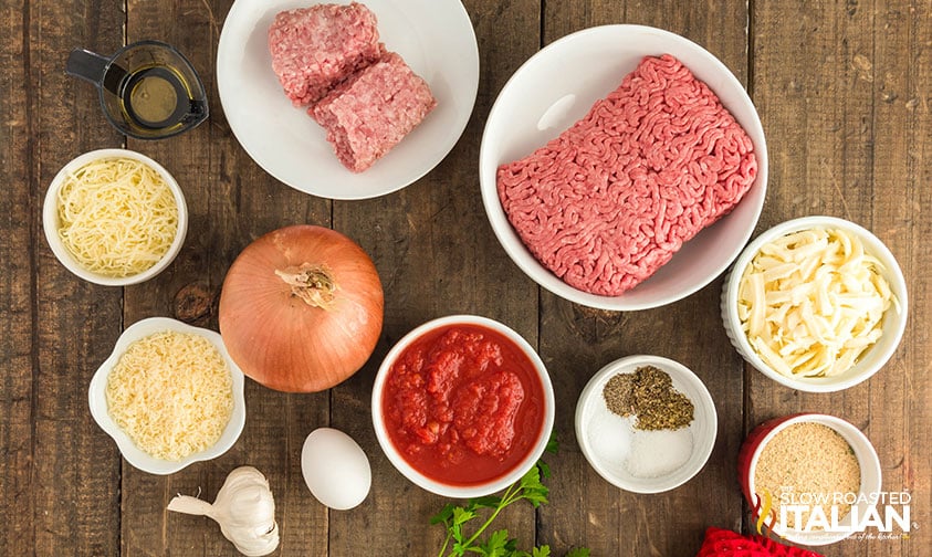 ingredients for copycat olive garden meatballs parmigiana