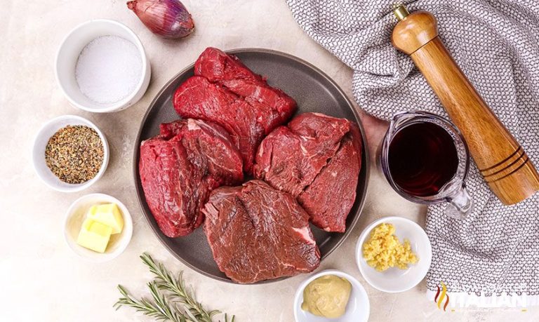Pan Seared Beef Steak with Red Wine Sauce + Video - TSRI