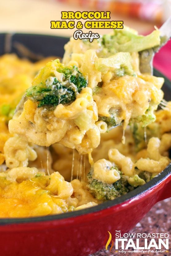 titled: Broccoli Mac and Cheese Recipe