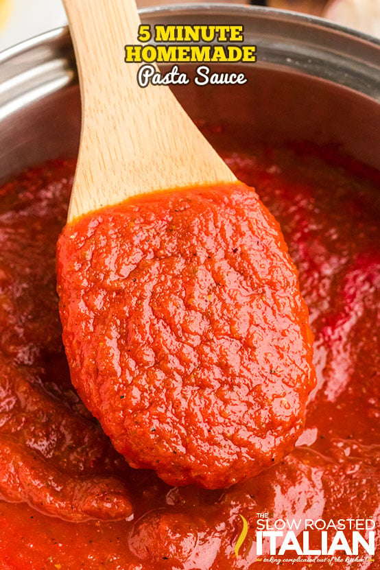 Quick Homemade Simple Pasta Sauce Recipe (5 Minutes)